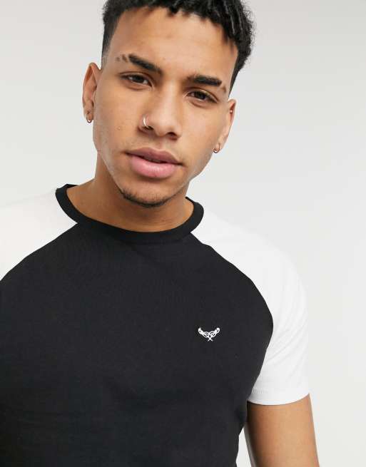 Threadbare contrast t-shirt in black | ASOS