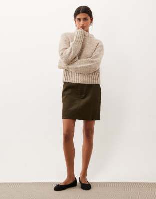 Threadbare Cord Mini Skirt In Green