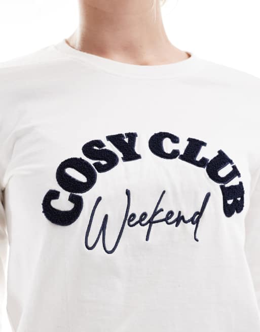 Threadbare – Cosy Club – Rödrutig pyjamasbyxor i lång modell , 3 av 4