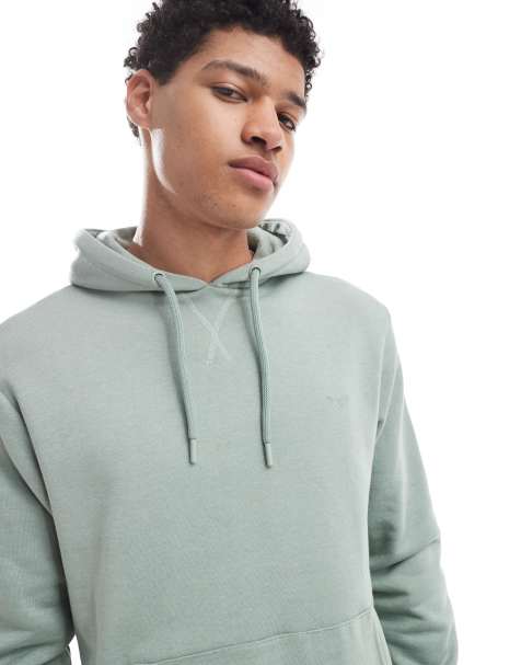 Threadbare Cotton blend 'clementine' hoodie in pale green - view 1