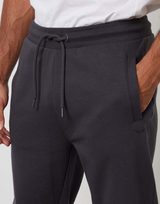 Threadbare Cotton blend joggers in charcoal, 3 of 4