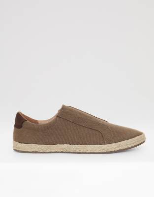  Cotton canvas slip on espadrilles 