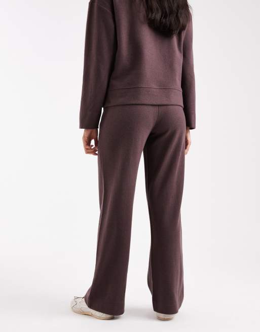 Threadbare cotton jersey mix soft touch pull on pants in chocolate brown - part of set, 2 of 5