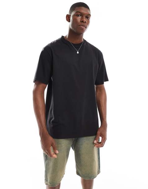Threadbare cotton rich 220 GSM crew neck t-shirt in black - view 1