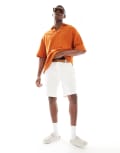 [Threadbare] Threadbare cotton rich chino shorts in white W38 WHITE