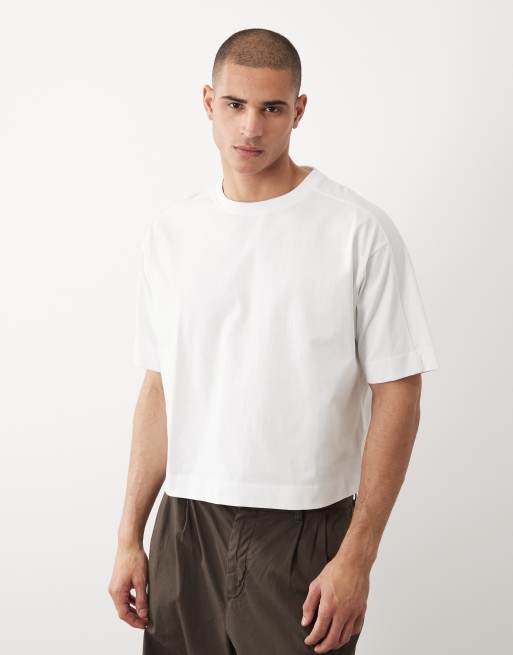 Threadbare crew neck boxy oversized t-shirt in white, 2 of 5
