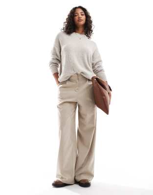 Threadbare Threadbare crew neck jumper in beige-Neutral