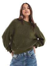 ASOS DESIGN oversized crew neck sweater in stripe