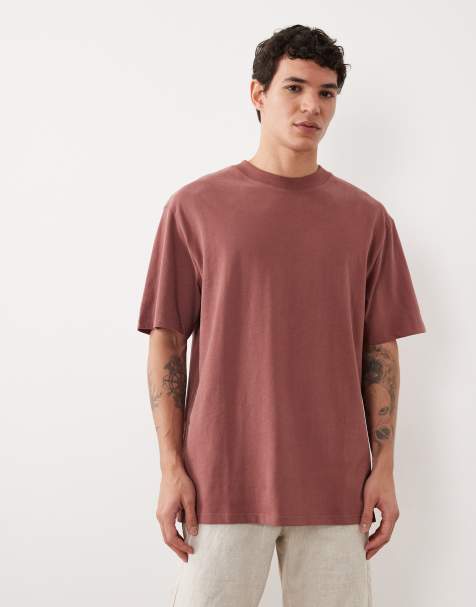 Threadbare crew neck relaxed fit t-shirt in dusty pink