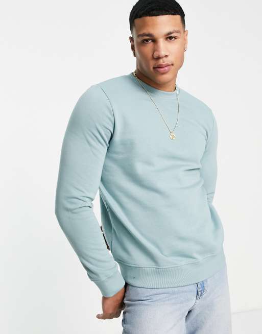 Threadbare crew neck sweatshirt in smokey blue | ASOS