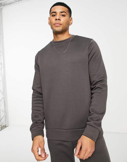 Charcoal crew neck discount sweatshirt