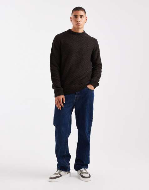 Threadbare crew neck textured knit sweater - view 1