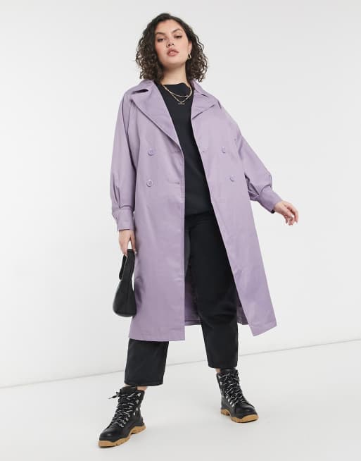 Threadbare Curve - Louisa - Regenjas in oudlila, 4 van 4