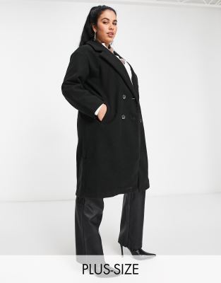 threadbare overcoat in black