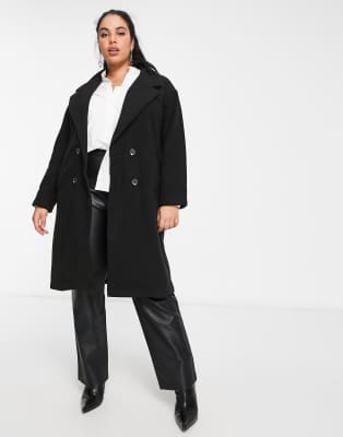 threadbare overcoat in black