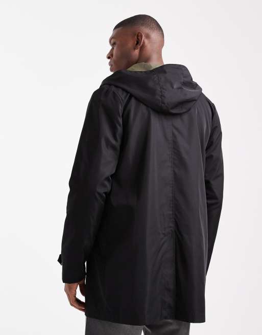 Threadbare – Czarna kurtka parka z kapturem, 3 z 5