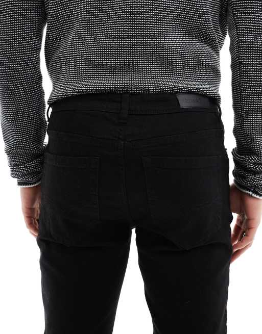 Threadbare – Czarne jeansy o dopasowanym kroju, 4 z 5