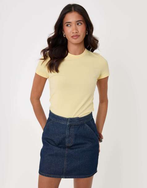 Threadbare Denim a-line mini skirt in indigo - view 1