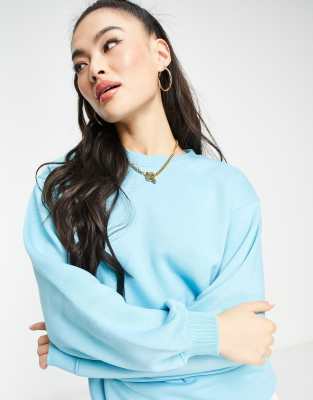 Threadbare - Dixie - Oversize-Pullover in Cyanblau