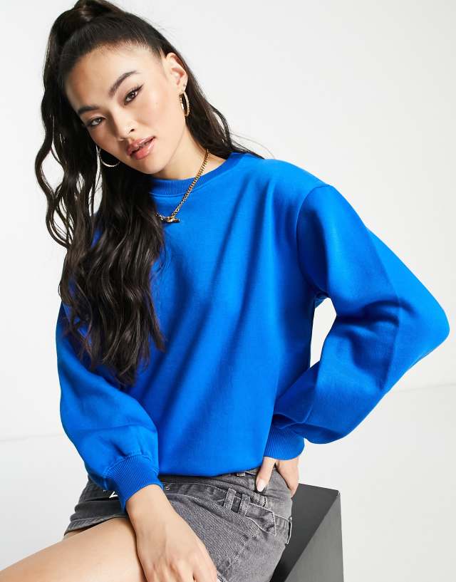 Threadbare Dixie oversized sweater in cobalt