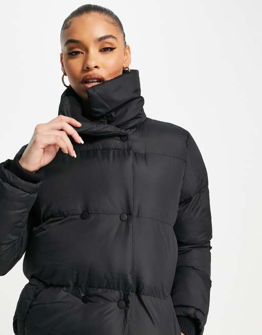 Double breasted puffer coat on sale