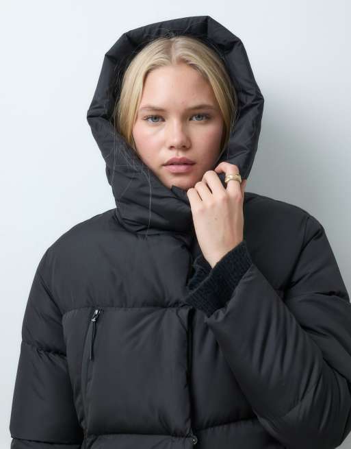 Threadbare doudoune courte à capuche noire, 2 de 4