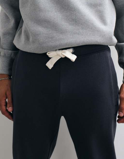 Threadbare draw string fleece jogger in charcoal, 5 of 5