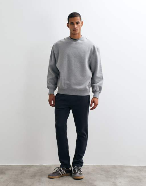 Threadbare drawstring fleece trackies in charcoal, 2 of 5
