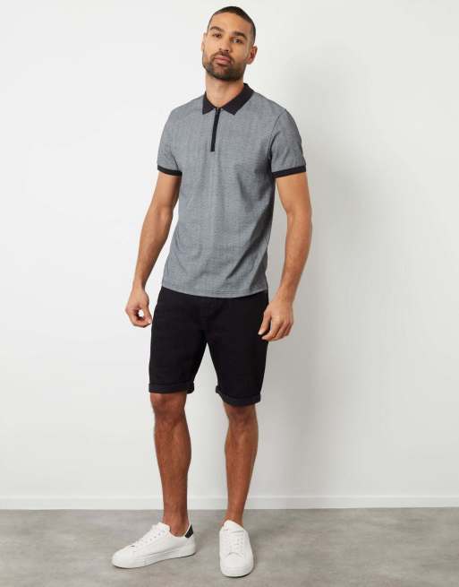 Threadbare 'edmonton' turn up denim shorts in black, 3 of 5