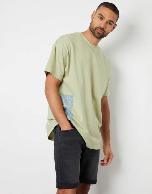 Threadbare 'edmonton' turn up denim shorts in grey, 2 of 4