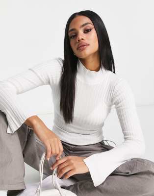 Threadbare ellie high neck jumper in white - ASOS Price Checker