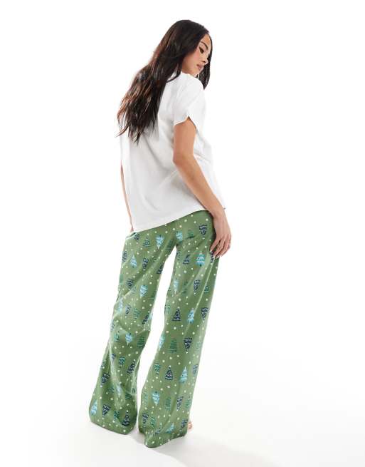 Threadbare - Ensemble de pyjama de Noël - Vert, 3 de 4