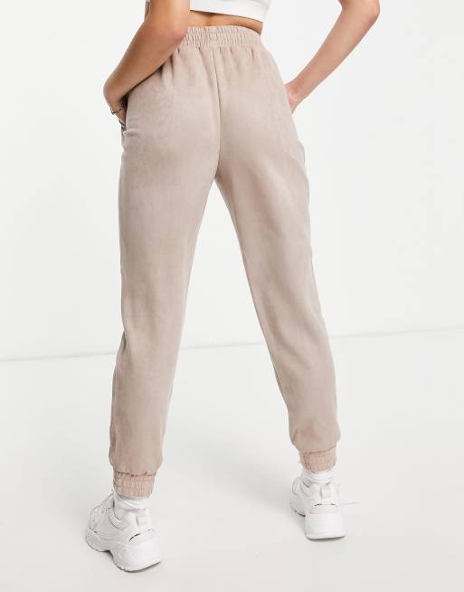 Suede joggers hotsell