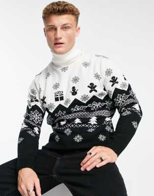 Christmas jumper outlet with collar