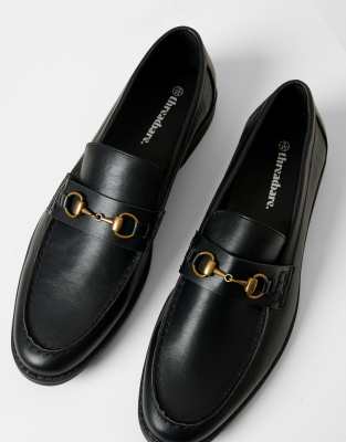  Faux leather snaffle loafers 