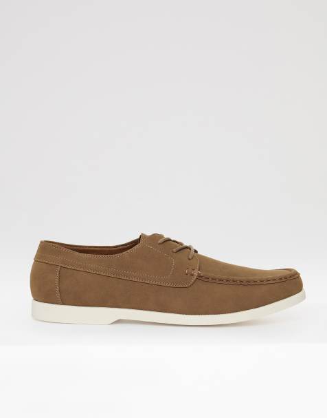 Threadbare Faux suede boat shoes in taupe - view 1