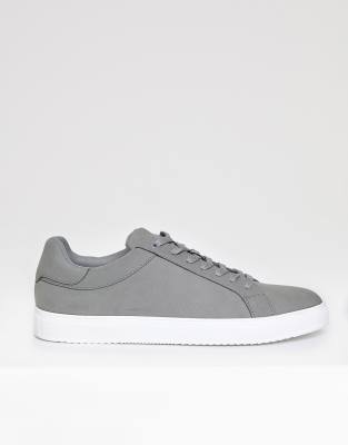  Faux suede court trainers 
