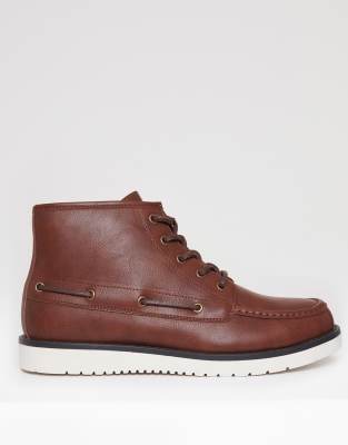 Faux suede moccasin boots 