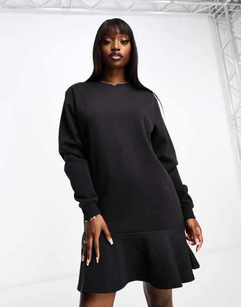 Threadbare - Faye - Robe pull oversize mi-longue - Noir - view 1