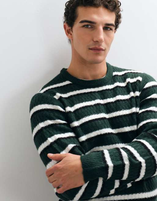 Threadbare Feinstrickpullover mit Streifen und Rundhalsausschnitt, 3 von 5