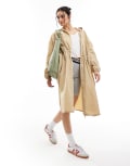 [Threadbare] Threadbare festival 2 in 1 rain mac in stone-Neutral 8 Neutral