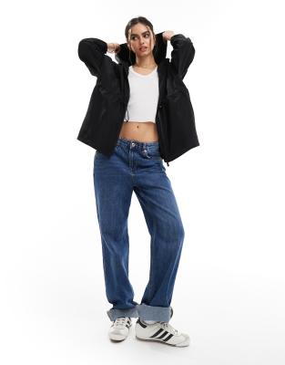 Threadbare – Festival – Svart regnjacka i 2-i-1-design - view 1