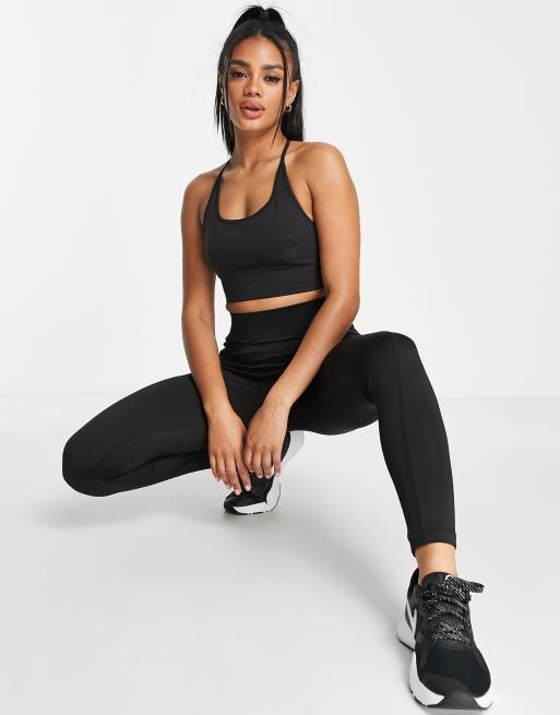 ASOS 4505 Petite icon seamless leggings in black, ASOS