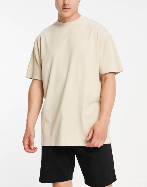 Vintage Oversized Gym Shirt - Sand