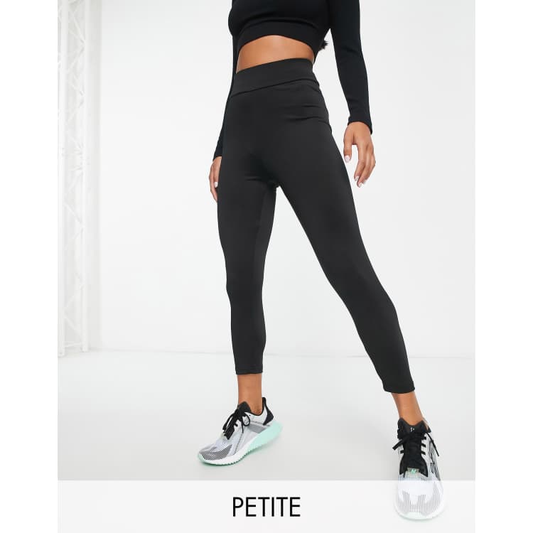 Threadbare Fitness Petite 7 8 leggings in black