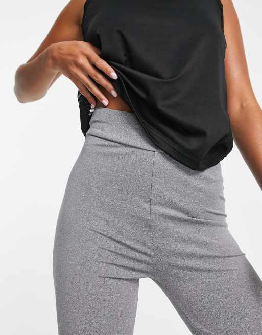 Threadbare Fitness Petite gym leggings in gray heather