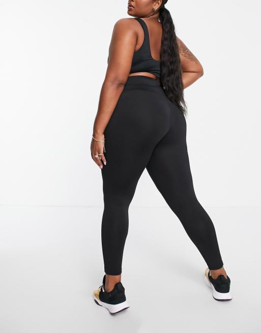 Threadbare Fitness plus gym leggings in black