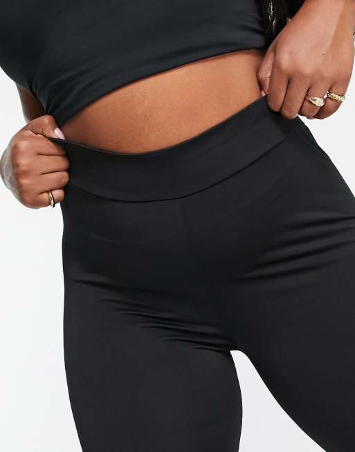 Threadbare Fitness plus gym leggings in black