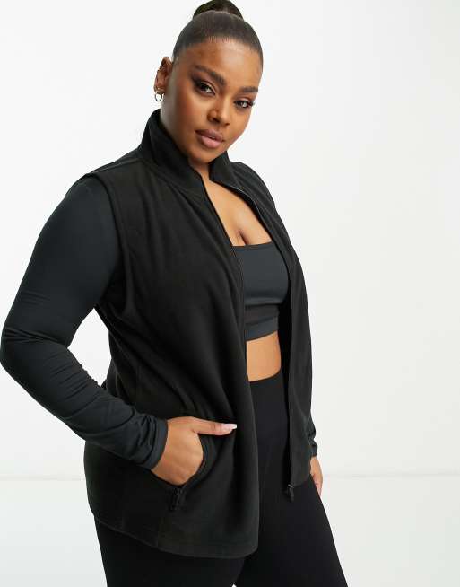 Threadbare Fitness Plus - Sort vest i fleece