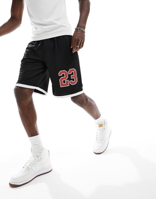 Threadbare Fitness - Short de basket à motif LA - Noir